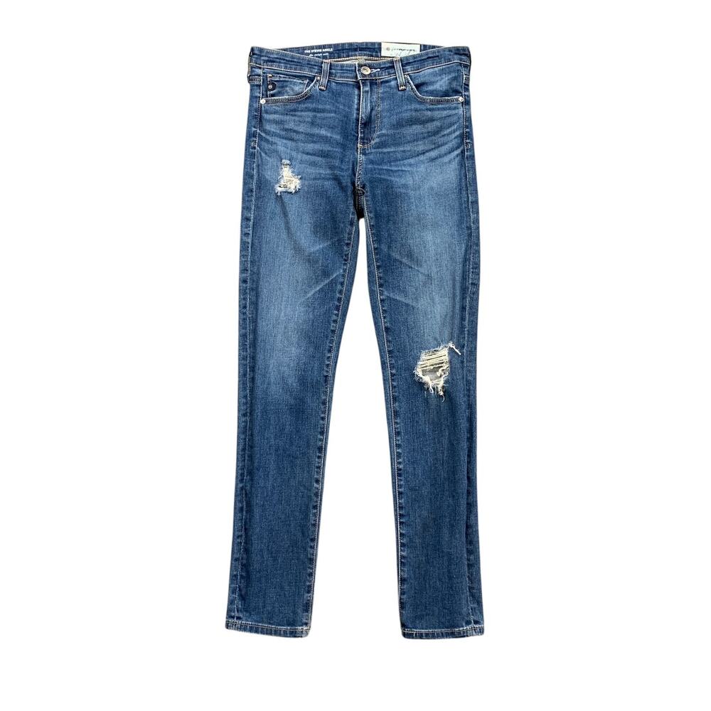 Adriano Goldschmied Jeans Womens 26 Denim Stevie Slim Straight Ankle Distressed
